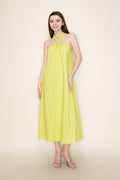 Ray Of Sun Linen Halter Midi