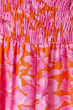 Alli Floral Smocking Tiered Midi Dress