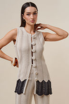 Colorblock Knit Pants