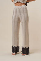 Colorblock Knit Pants