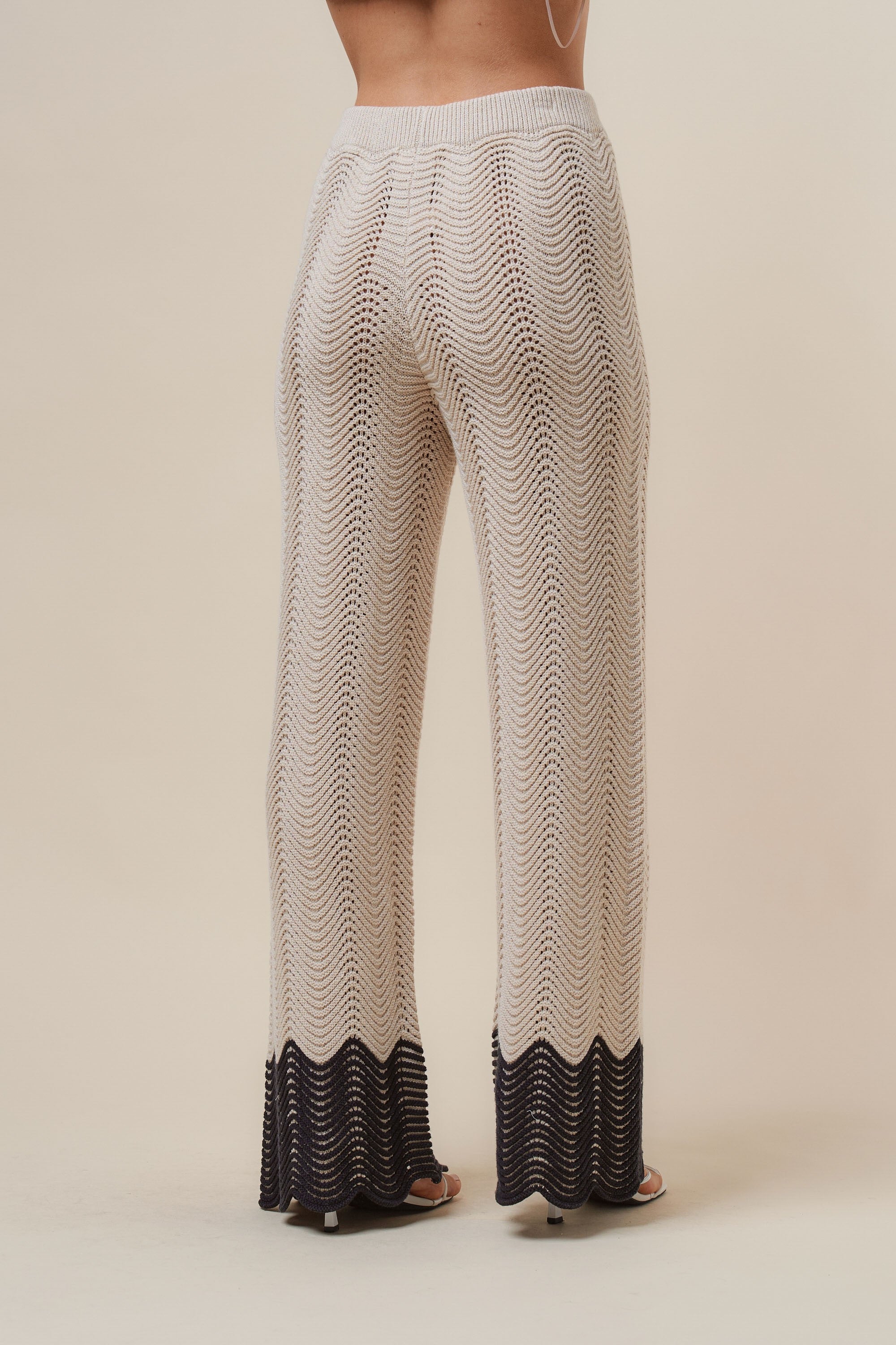 Colorblock Knit Pants