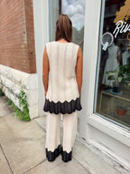 Colorblock Knit Pants
