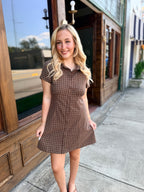 Plaid Button Up Dress