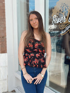 So Chic Floral Peplum Top