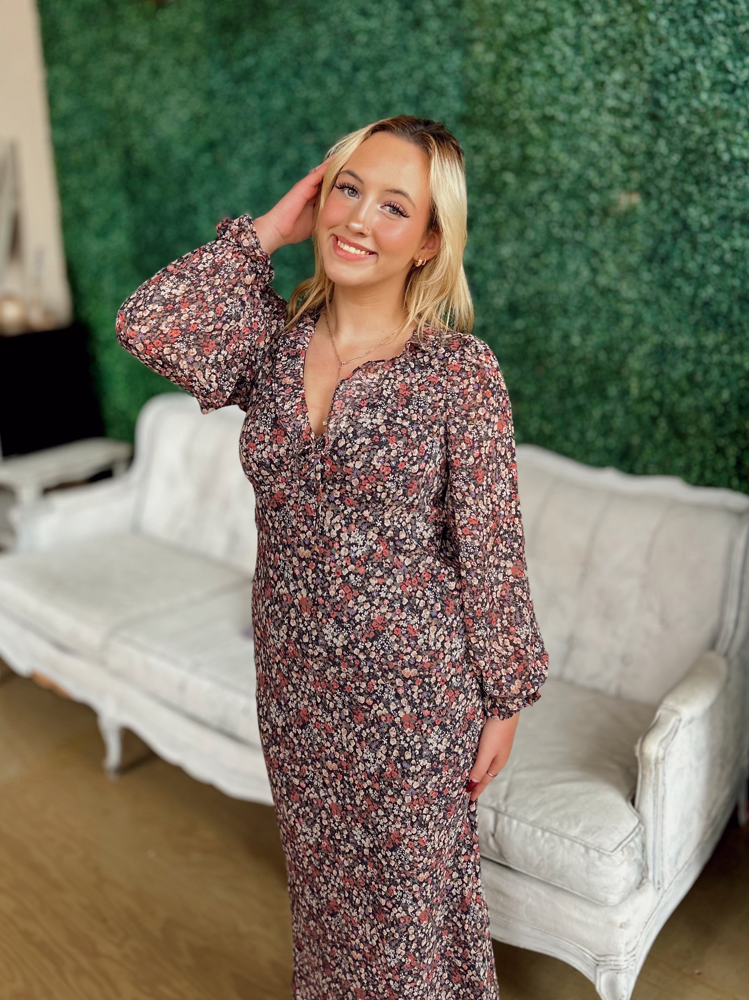 Just Living Floral Print Maxi