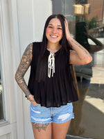 Leana Blouse- Black