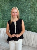 Leana Blouse- Black