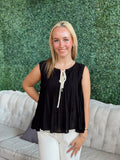 Leana Blouse- Black