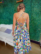 Full Of Life Poplin Midi Dress