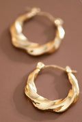 18K Gold Dipped Hoop Earrings