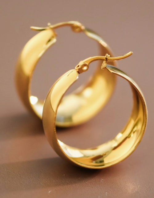 18K Gold Dipped Hoop Earrings FullSizeRender_c1d0536c-7a1b-459c-99b6-852ff2f6652b description