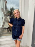 Let It Go Paper Bag Denim Shorts