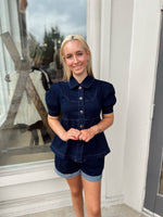 Let It Go Paper Bag Denim Shorts