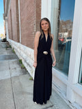 Black Halter Maxi Dress