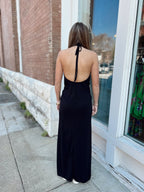Black Halter Maxi Dress