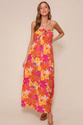 Living Life Vibrant Floral Maxi