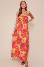 Living Life Vibrant Floral Maxi