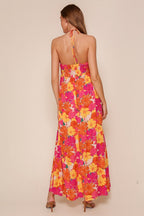 Living Life Vibrant Floral Maxi