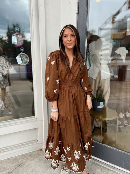 The Scarlett Embroidered Floral Dress