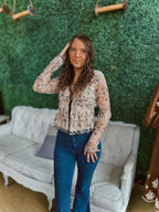 Giving My All Lace Embroidered Blouse