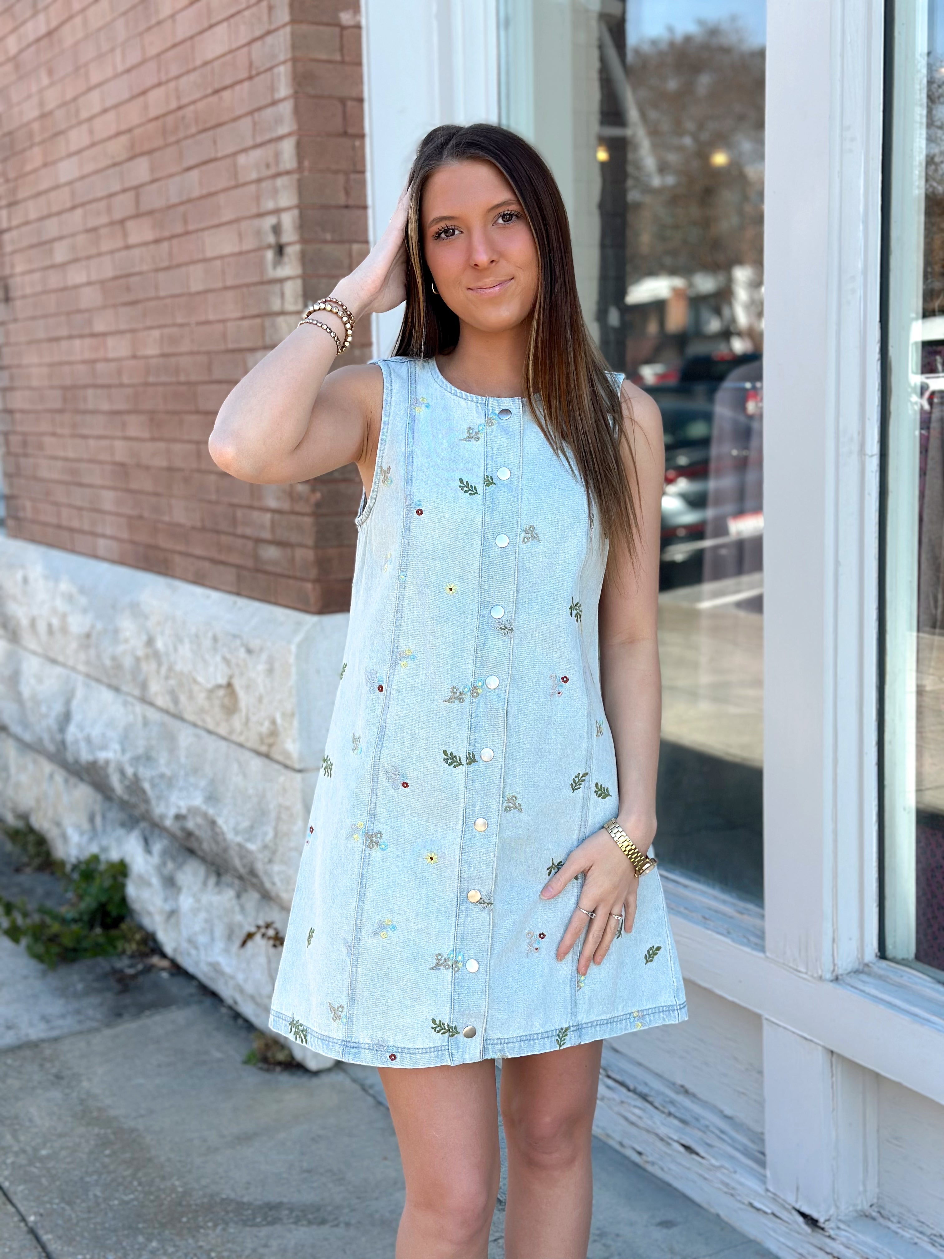 A Charmer Denim Dress