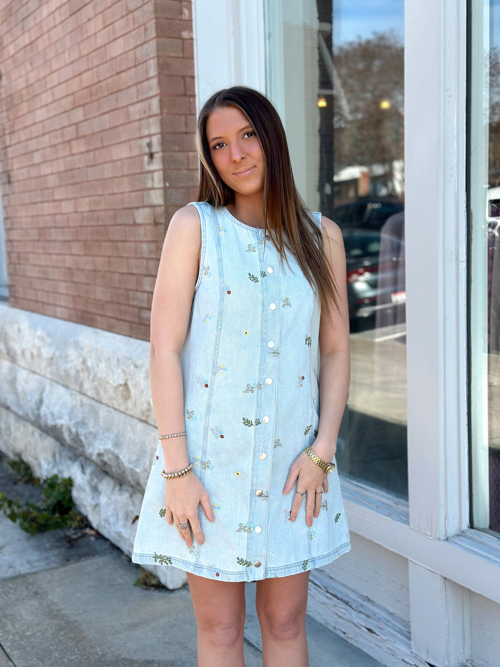 A Charmer Denim Dress