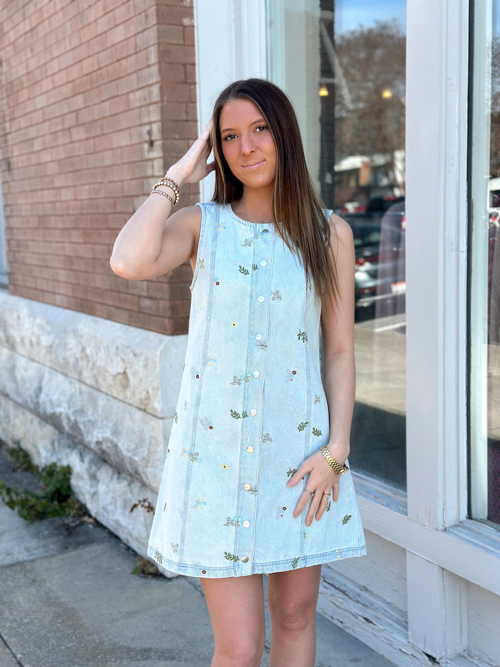 A Charmer Denim Dress