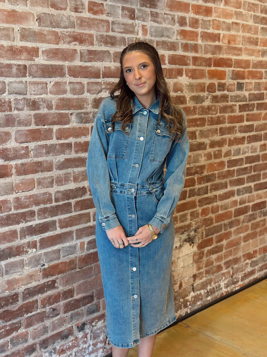 Hometown Nights Denim Dress