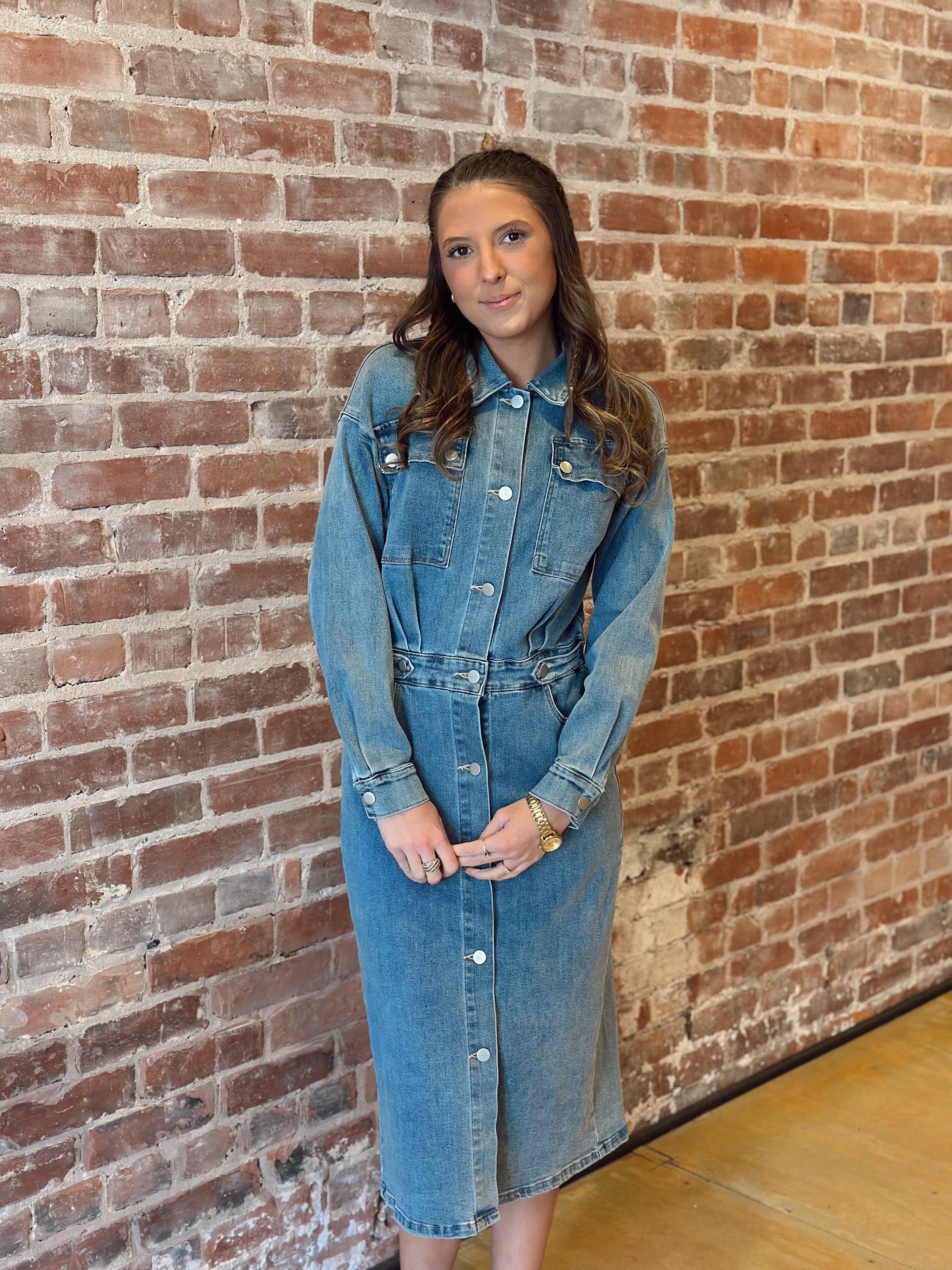 Hometown Nights Denim Dress