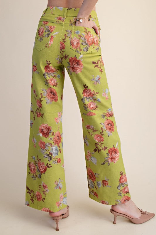 Tara Straight Leg Floral Pants