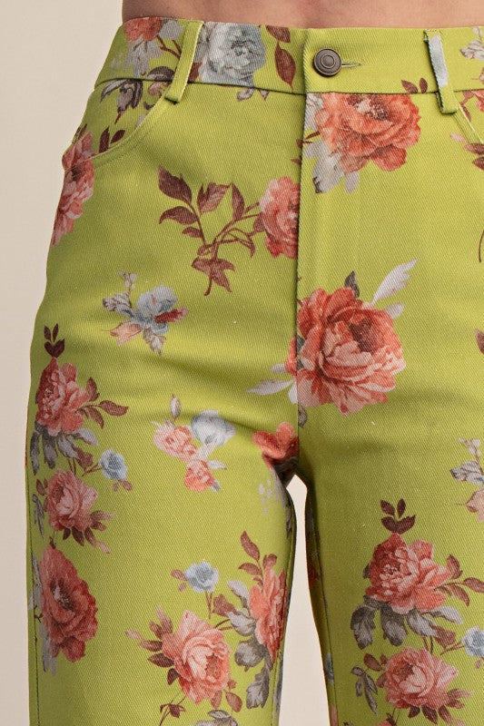 Tara Straight Leg Floral Pants