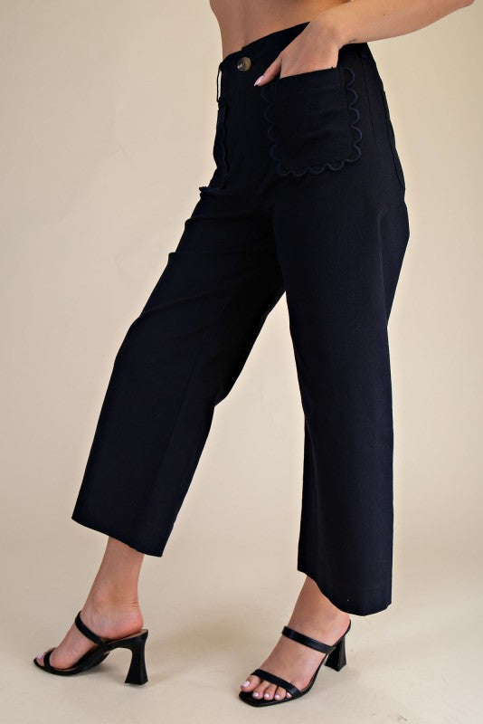 Avery Cropped Wide Leg Pants