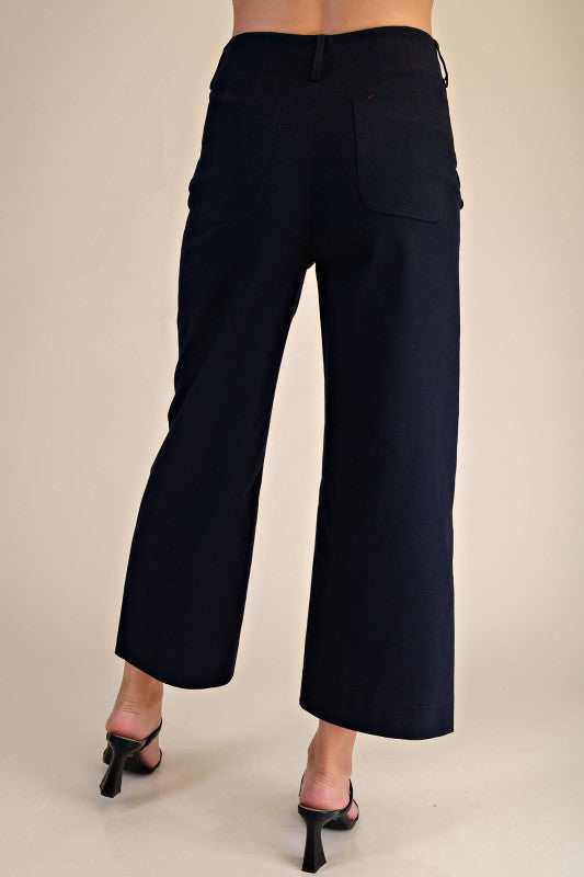 Avery Cropped Wide Leg Pants