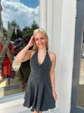 Lennon Halter Denim Dress