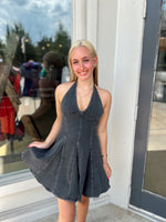 Lennon Halter Denim Dress