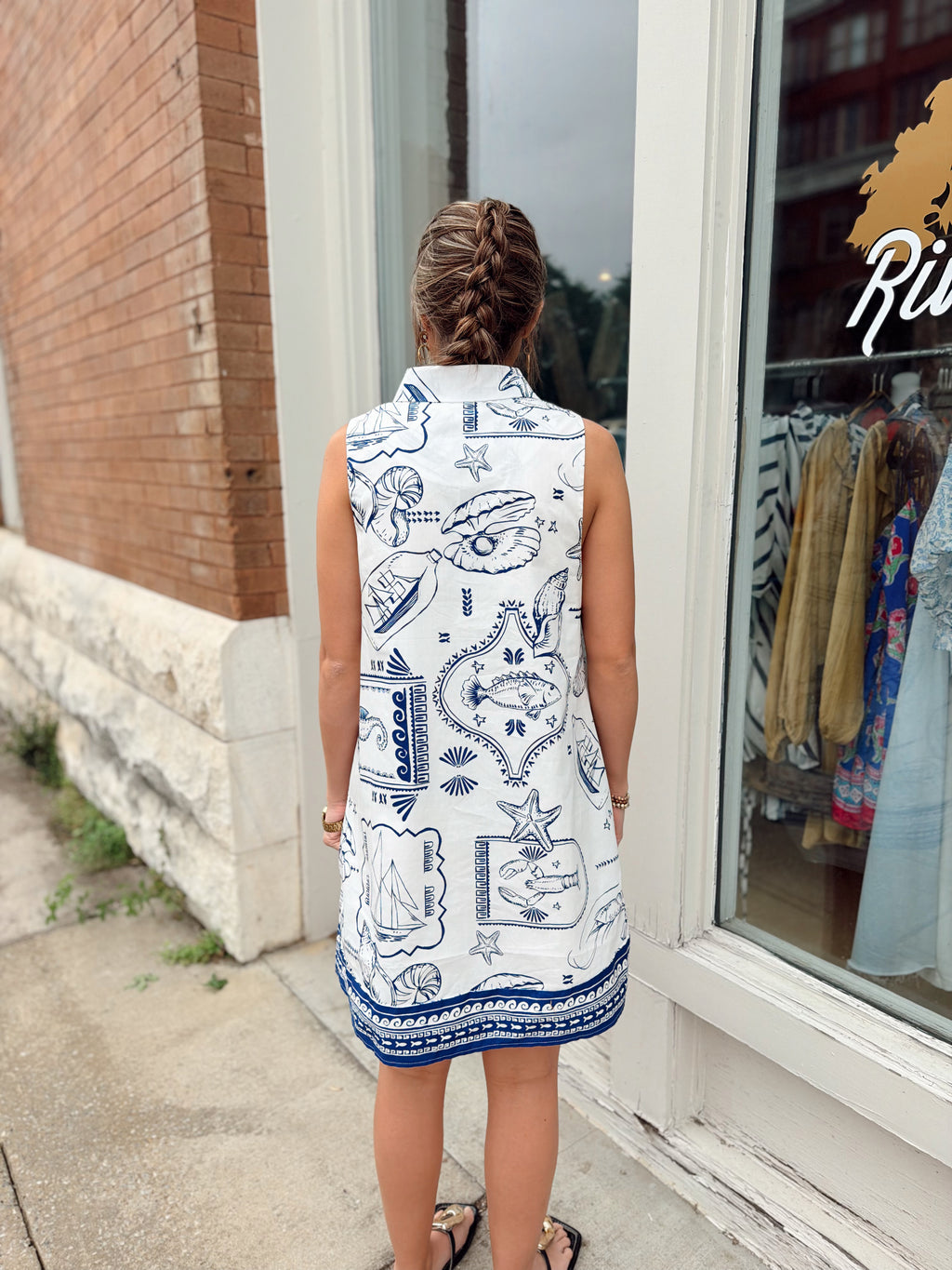 Lexya Collared Shift Mini Dress Dress