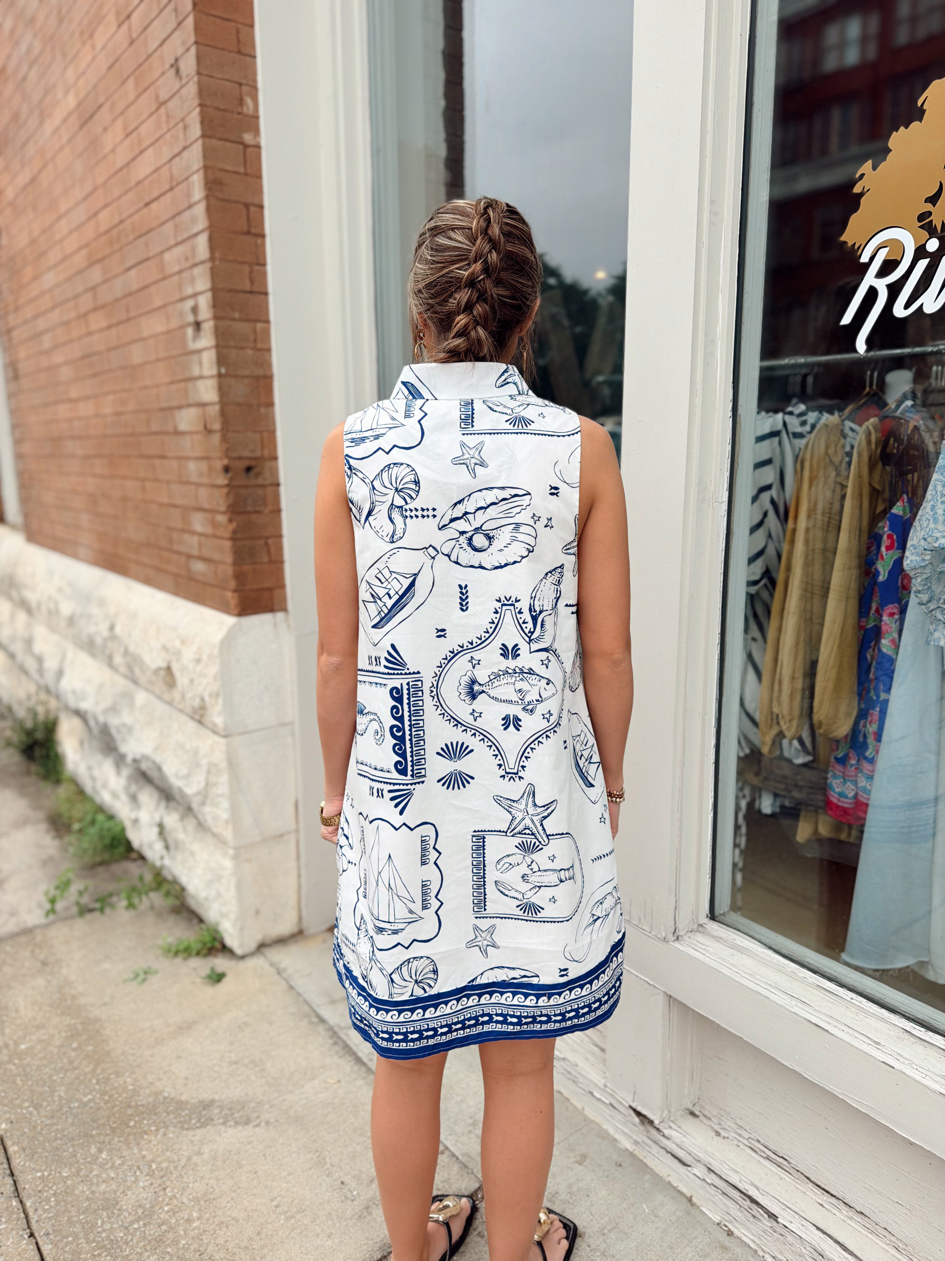 Lexya Collared Shift Mini Dress Dress
