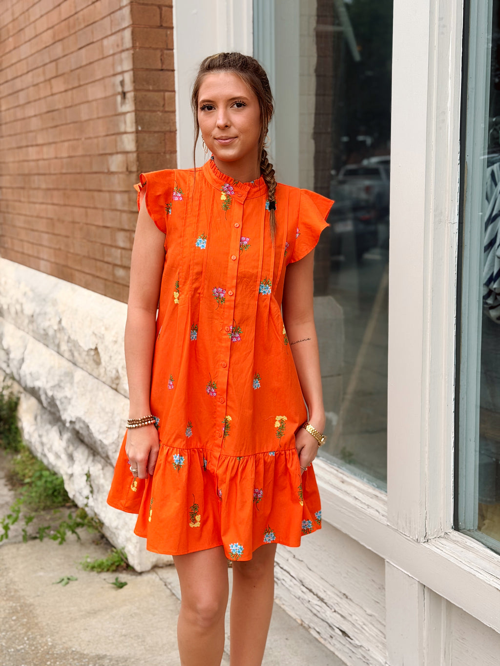 Paix Floral Shift Mini Dress Dress