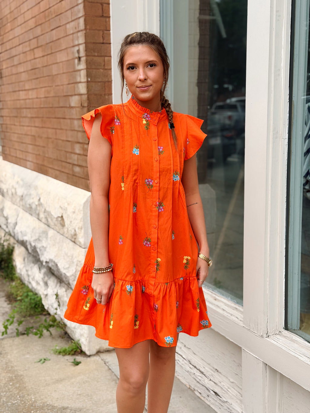 Paix Floral Shift Mini Dress Dress
