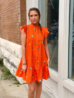 Paix Floral Shift Mini Dress Dress