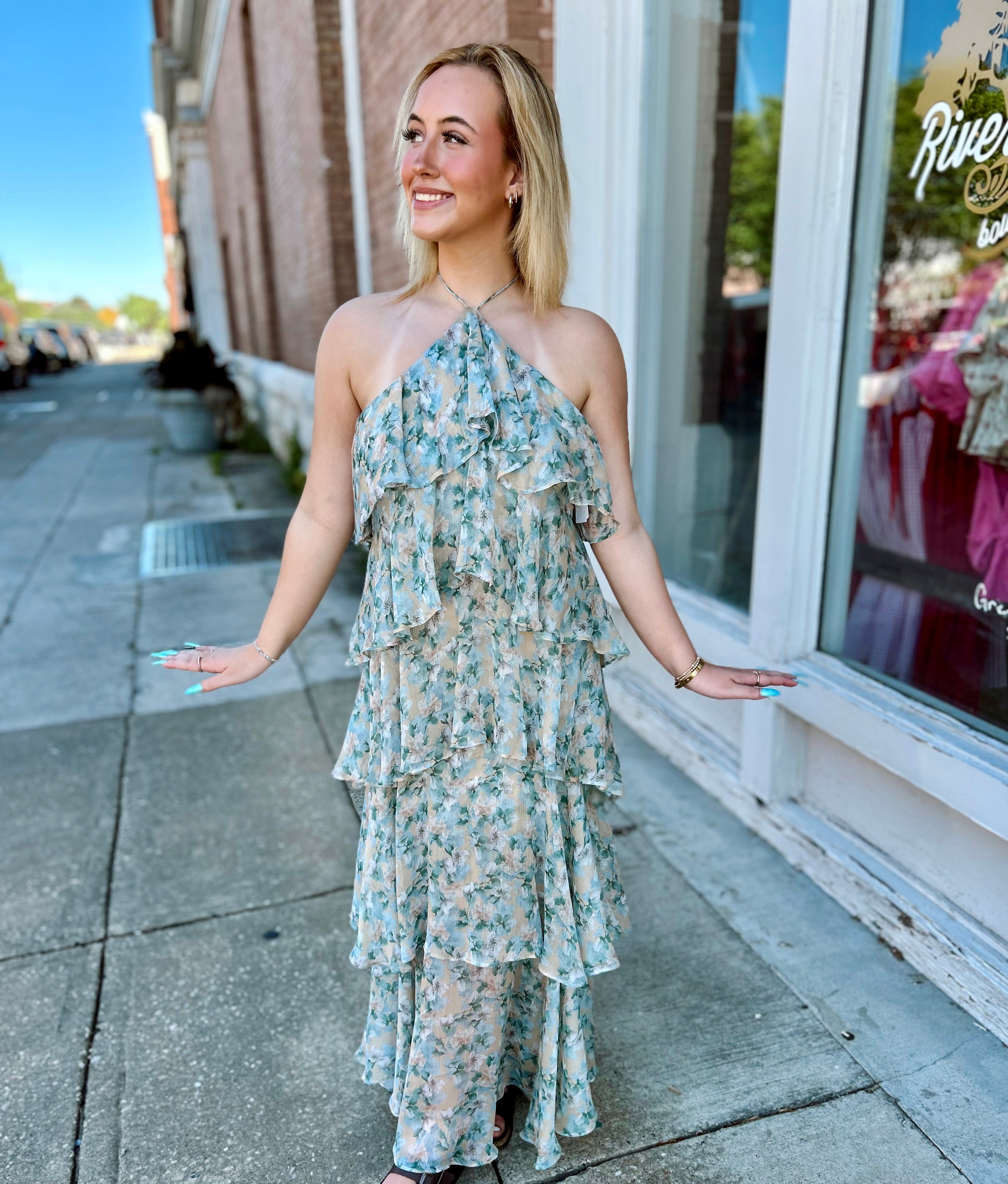 Floral Tiered Maxi Dress