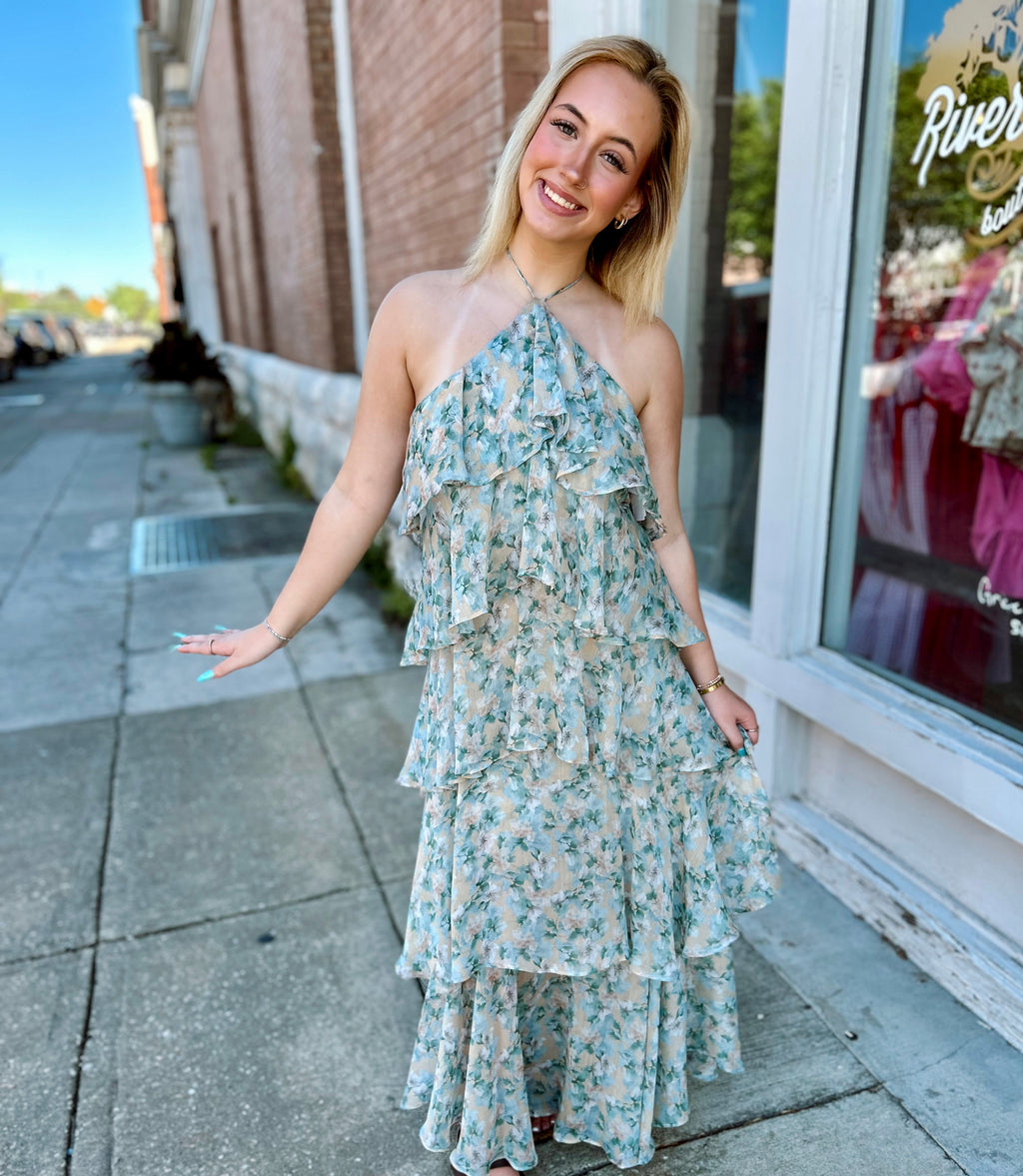 Floral Tiered Maxi Dress