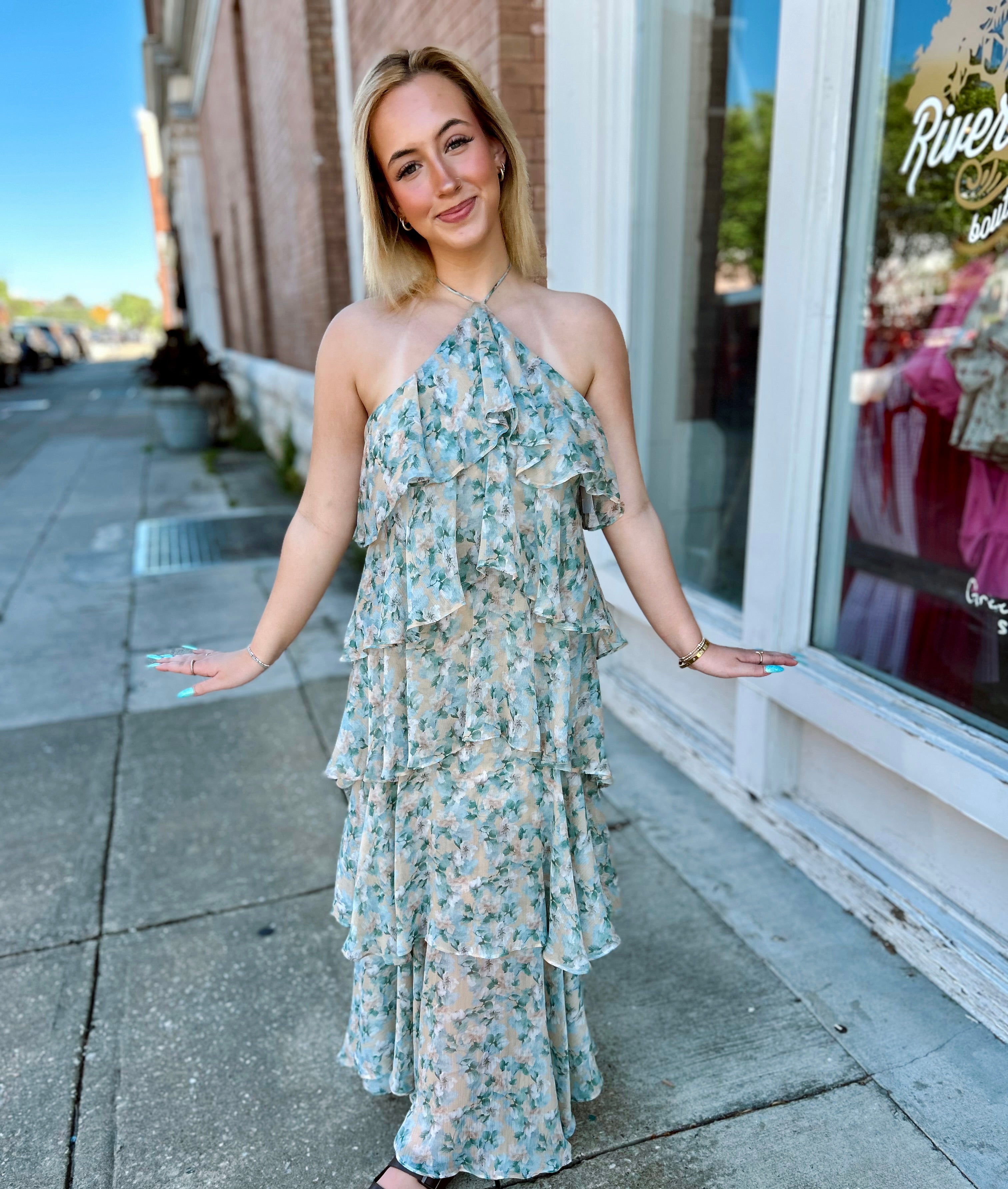 Floral Tiered Maxi Dress