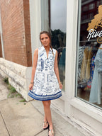 Lexya Collared Shift Mini Dress Dress