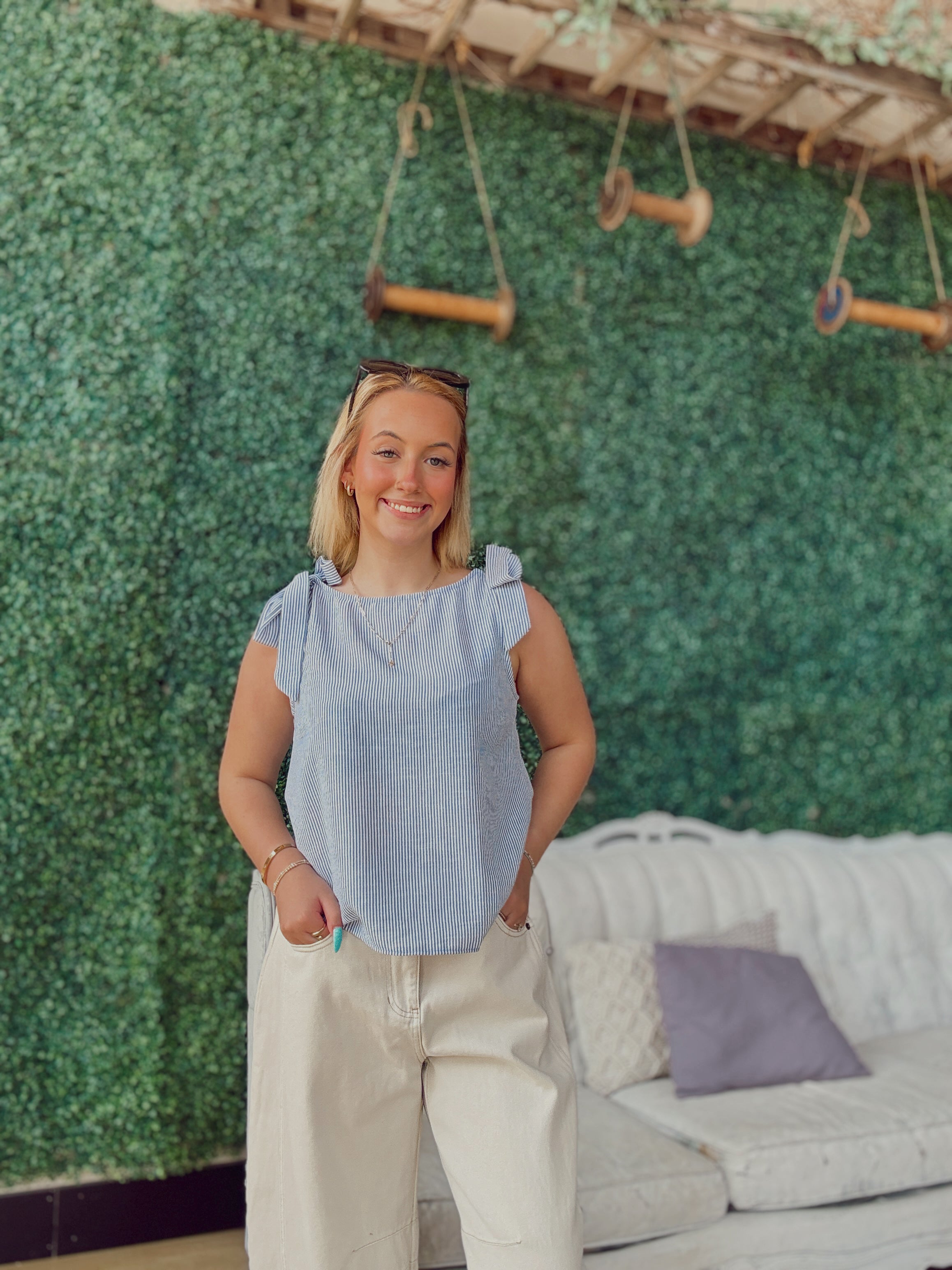 Set Sail Boatneck Top Tezza-3523 description