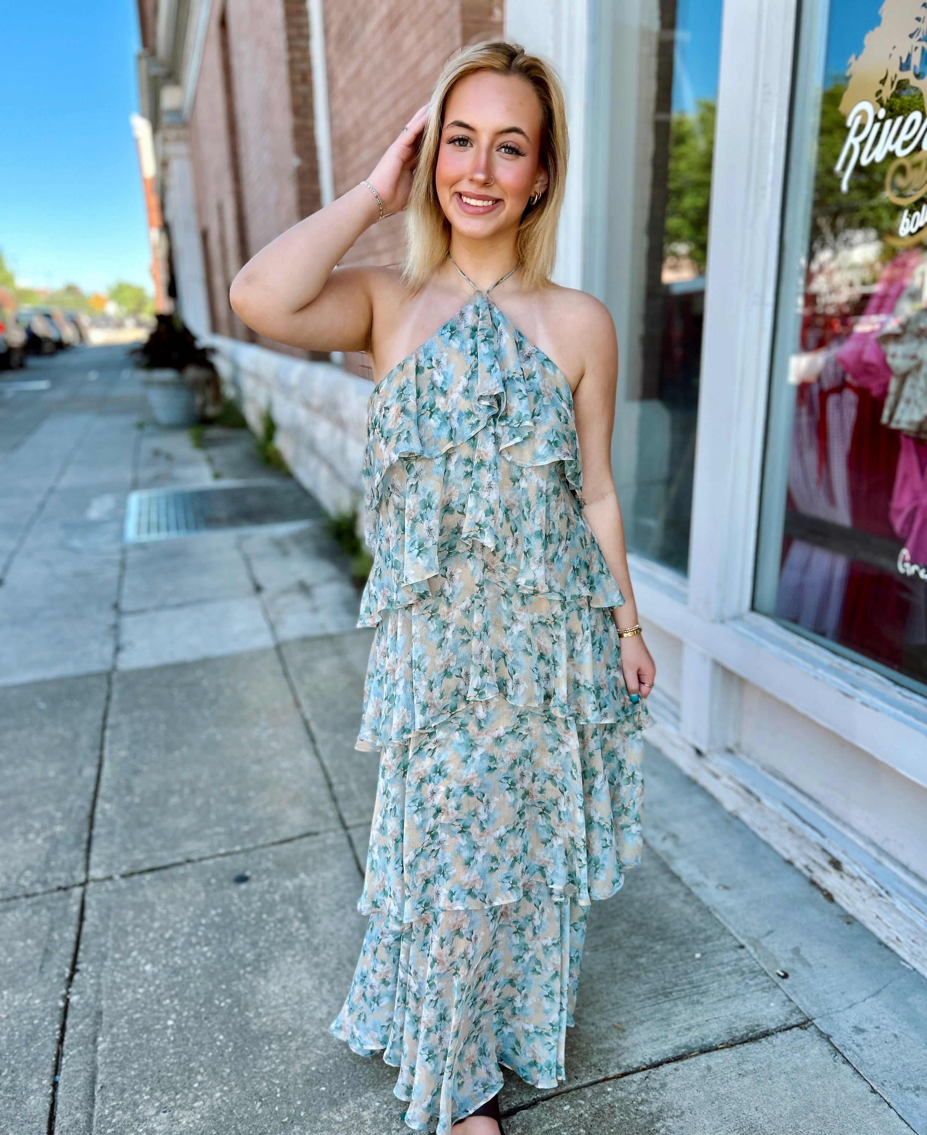 Floral Tiered Maxi Dress