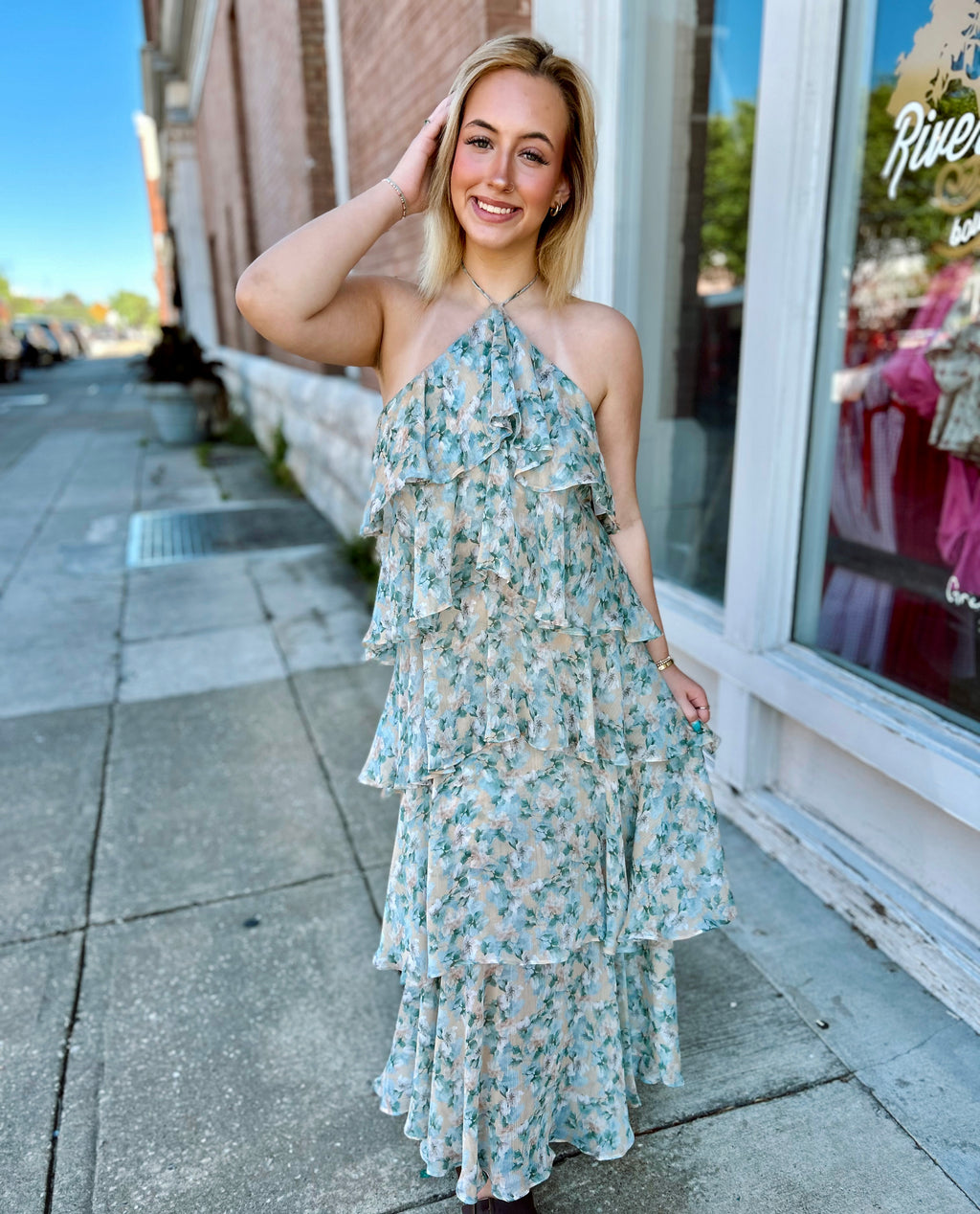 Floral Tiered Maxi Dress
