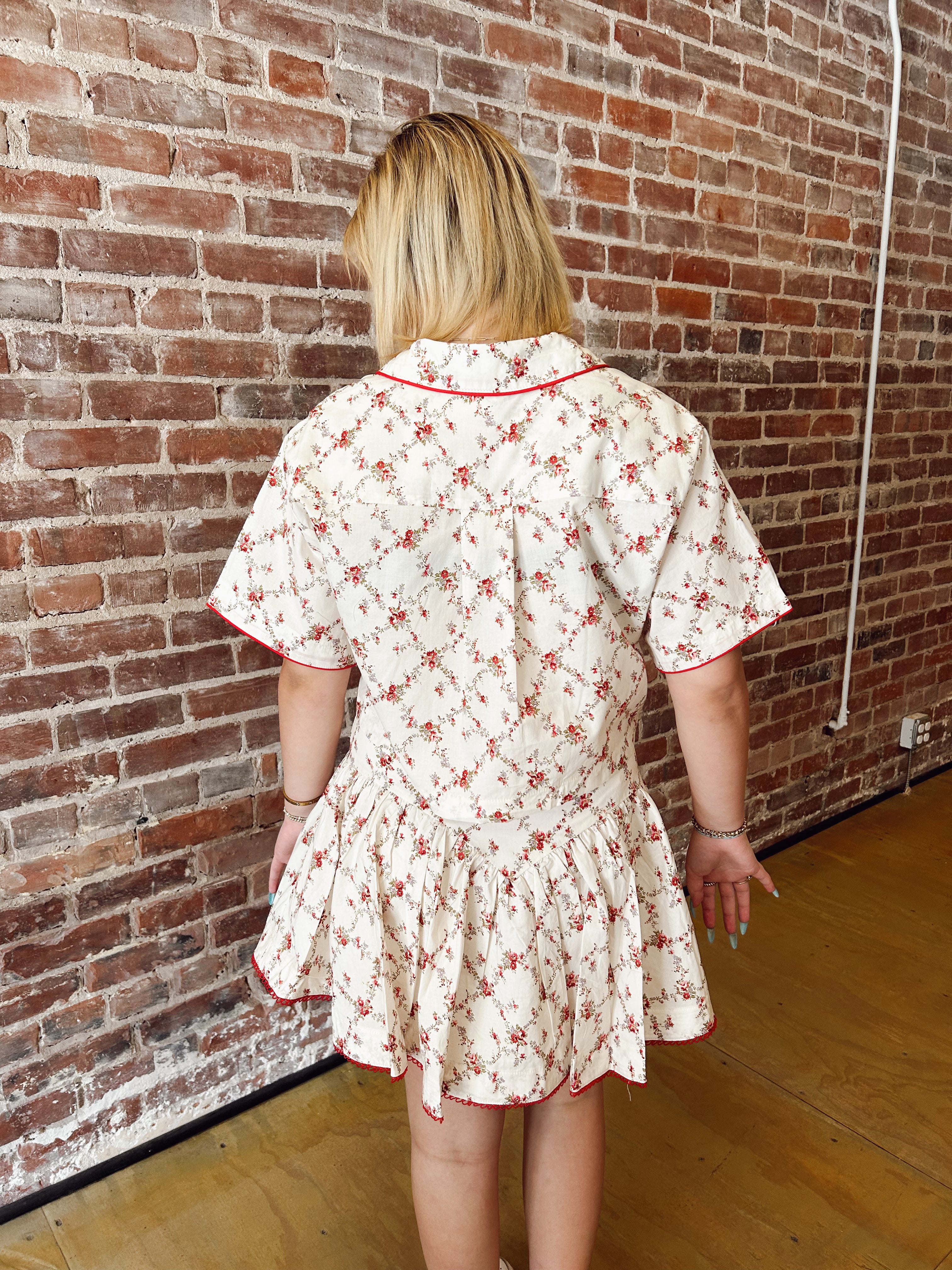Play The Game Floral Set- Top